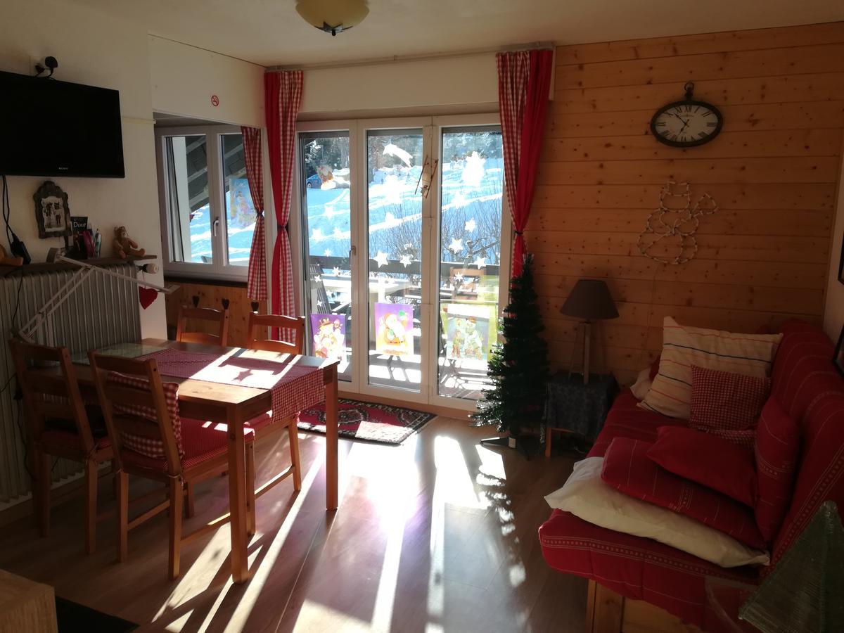 Romantic Chalet-Style Flat With Mountain View Torgon Luaran gambar